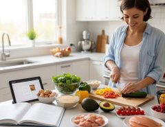 Atlanta millennials preparing healthy meal alternatives at home