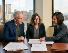 Portland Oregon investors reviewing estate planning documents to avoid probate court and protect family wealth