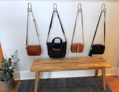 Compact crossbody purse with organized compartments for essentials