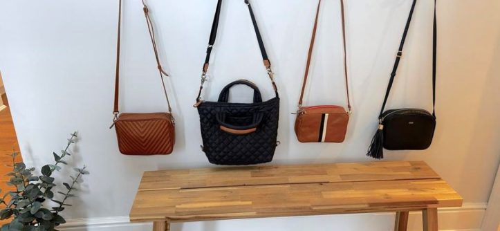 Compact crossbody purse with organized compartments for essentials
